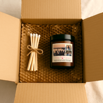 Picture of Custom Photo Candle Gift, Upload Your Image, Personalised Keepsake for Any Occasion